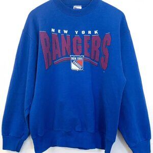 Vintage New York Rangers Sweatshirt, Retro Logo NY Rangers Hockey NHL Shirt Tee